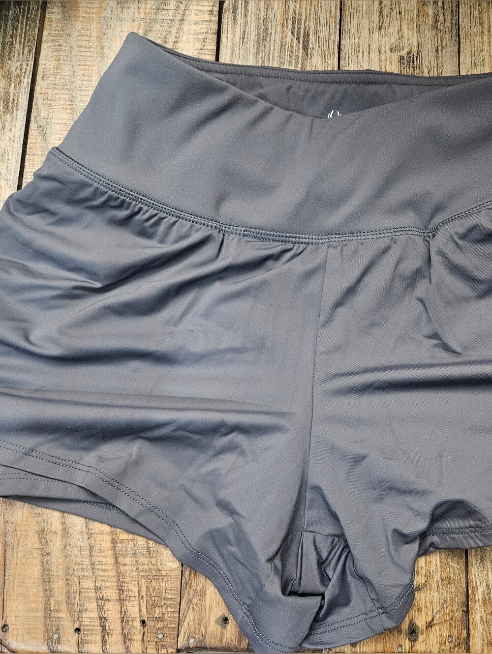 Women's Athletic Shorts - Charcoal Performance Running Shorts